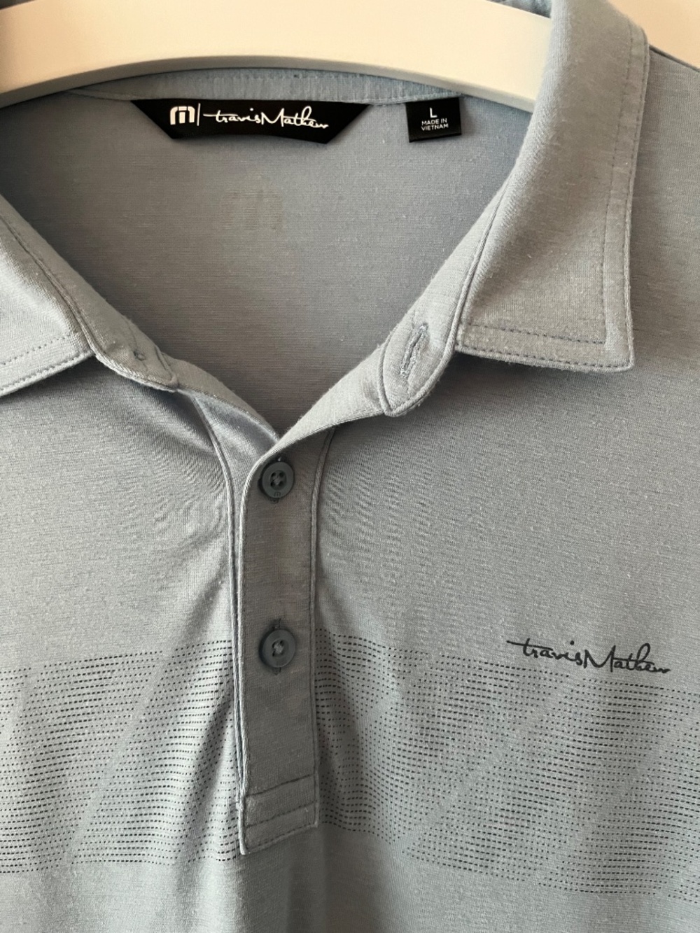 Tampa Bay Lightning Polo Shirt Men's Sz Large Blue Travis Mathew Golf Bolts NHL - Picture 3 of 5